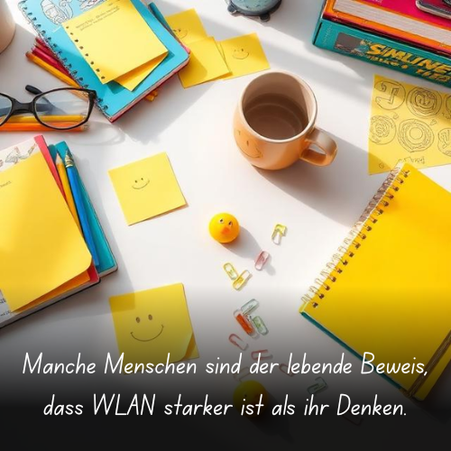Manche Menschen sind der lebende Beweis, dass WLAN stärker ist als ihr Denken