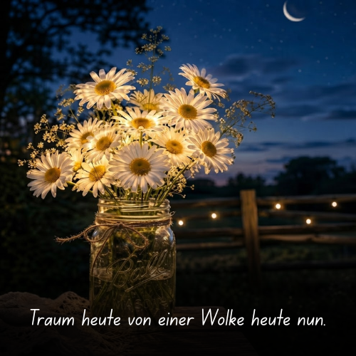 Träum heute von einer Wolke heute nun