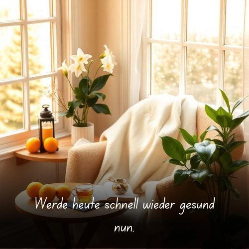 Werde heute schnell wieder gesund nun