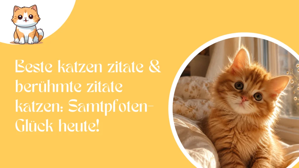 Beste katzen zitate & berühmte zitate katzen Samtpfoten-Glück heute!