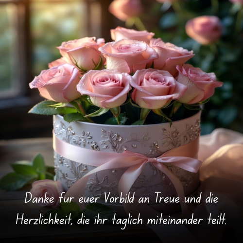 Danke für euer Vorbild an Treue und die Herzlichkeit, die ihr täglich miteinander teilt