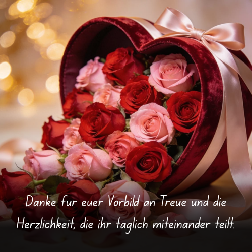 Danke für euer Vorbild an Treue und die Herzlichkeit, die ihr täglich miteinander teilt