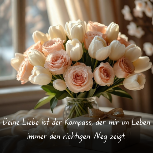 Deine Liebe ist der Kompass, der mir im Leben immer den richtigen Weg zeigt