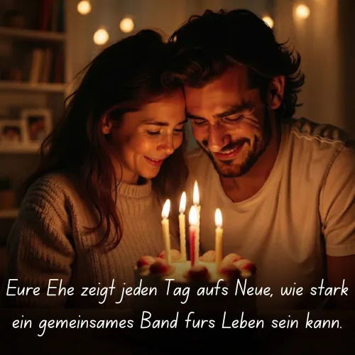 Eure Ehe zeigt jeden Tag aufs Neue, wie stark ein gemeinsames Band fürs Leben sein kann