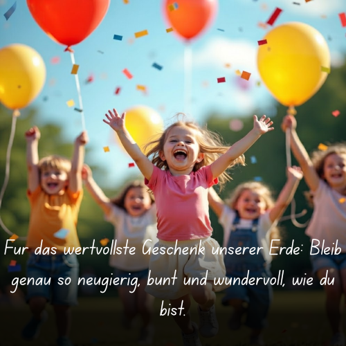 Für das wertvollste Geschenk unserer Erde_ Bleib genau so neugierig, bunt und wundervoll, wie du bist