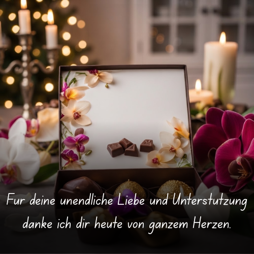 Für deine unendliche Liebe und Unterstützung danke ich dir heute von ganzem Herzen