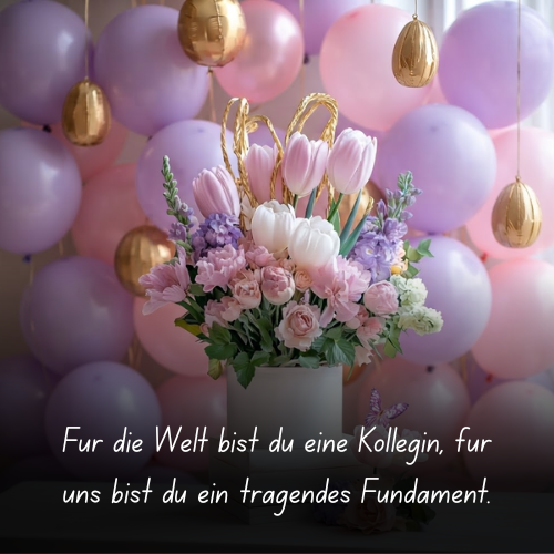 Für die Welt bist du eine Kollegin, für uns bist du ein tragendes Fundament