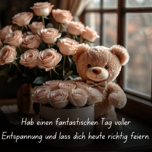 Hab einen fantastischen Tag voller Entspannung und lass dich heute richtig feiern