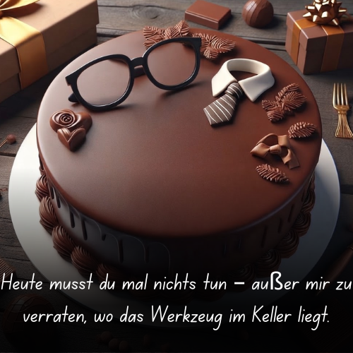 Heute musst du mal nichts tun – außer mir zu verraten, wo das Werkzeug im Keller liegt