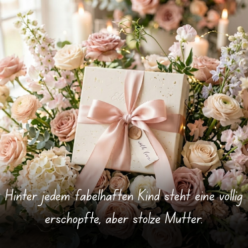 Hinter jedem fabelhaften Kind steht eine völlig erschöpfte, aber stolze Mutter