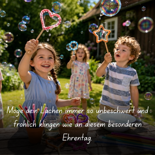 Möge dein Lachen immer so unbeschwert und fröhlich klingen wie an diesem besonderen Ehrentag