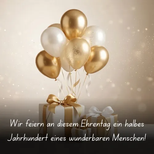 Wir feiern an diesem Ehrentag ein halbes Jahrhundert eines wunderbaren Menschen!