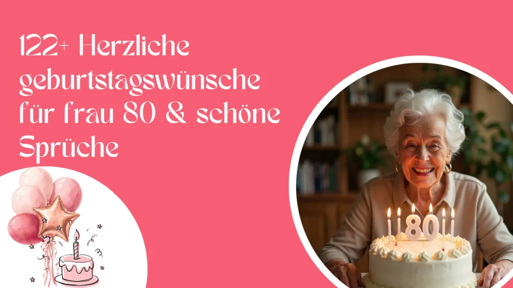 122+ Herzliche geburtstagswünsche für frau 80 & schöne Sprüche