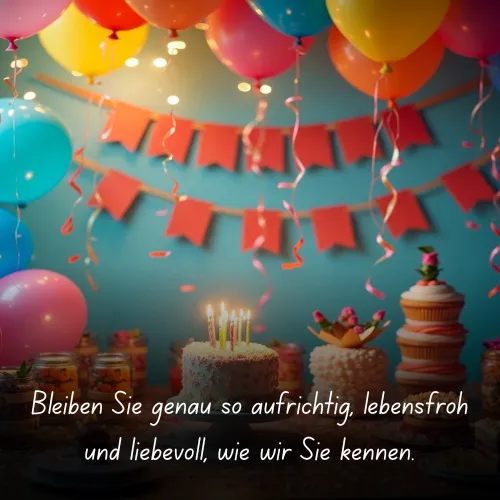 Stay just as sincere, cheerful, and loving as we know you to be.