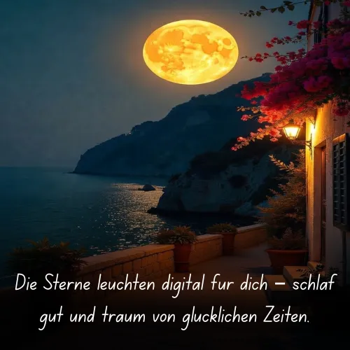 The stars are shining digitally for you – sleep well and dream of happy times.