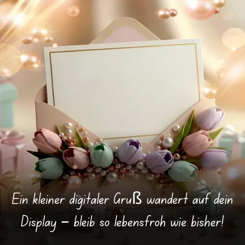 A small digital greeting will appear on your display – stay as cheerful as ever!