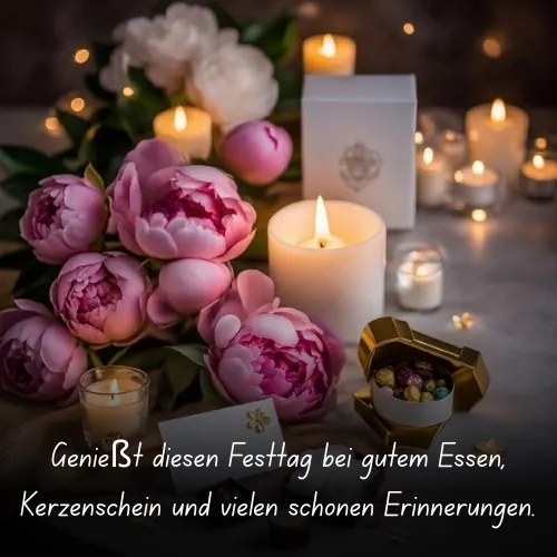 Enjoy this festive day with good food, candlelight, and many beautiful memories.