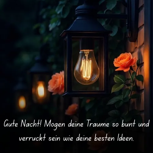 Good night! May your dreams be as colorful and crazy as your best ideas.