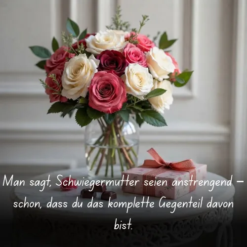 They say mothers-in-law are exhausting – it's great that you're the complete opposite.