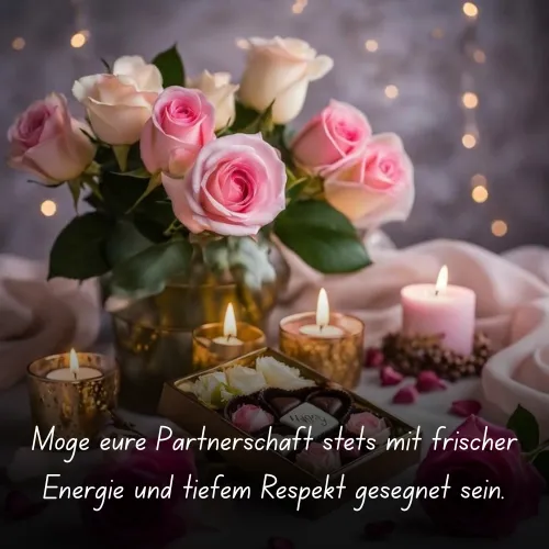 May your partnership always be blessed with fresh energy and deep respect.