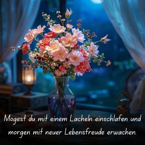May you fall asleep with a smile and wake up tomorrow with renewed joy for life.